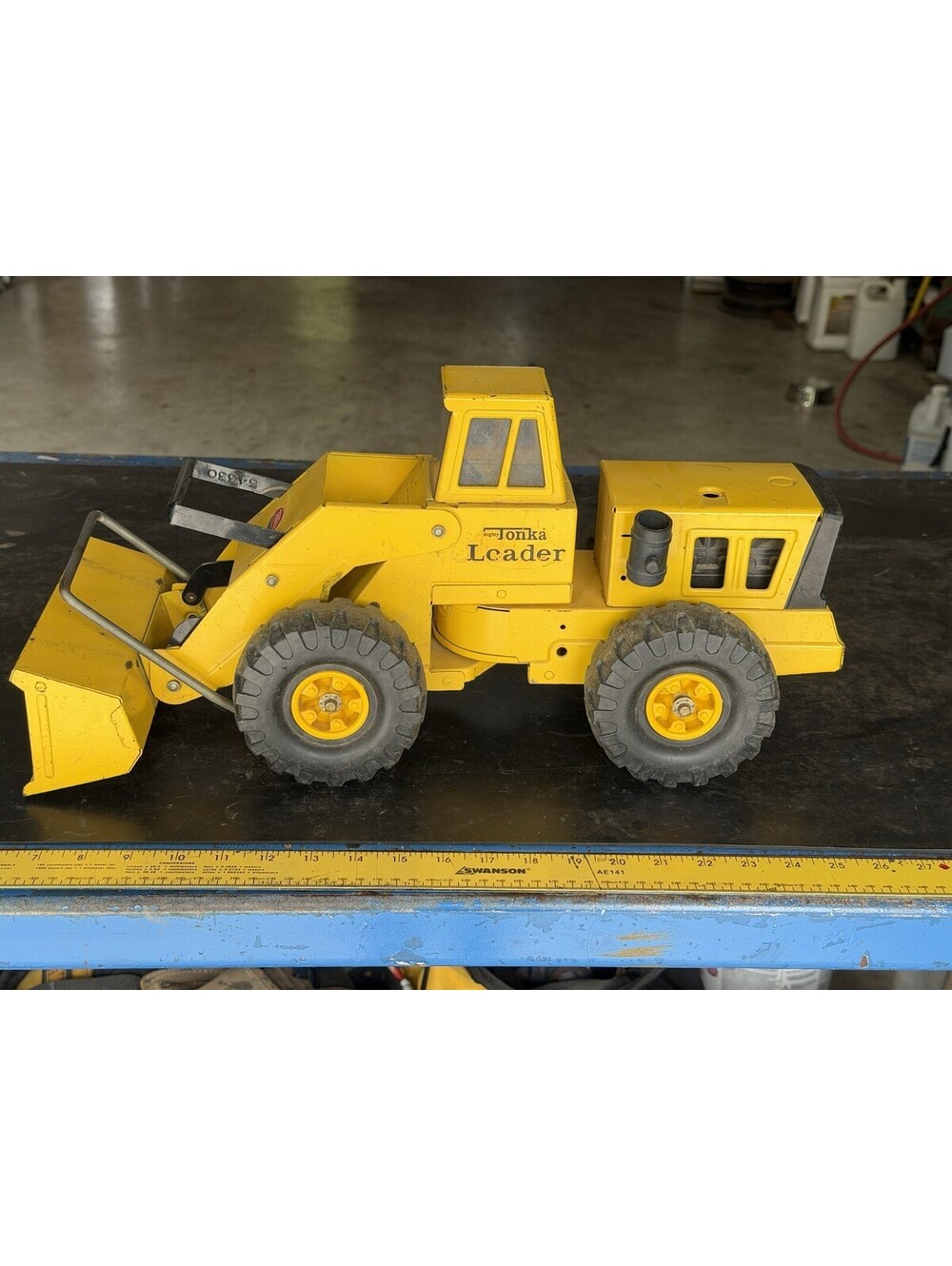 Vintage Mighty Tonka Loader #3920 20” Pressed Steel Toy 1970s